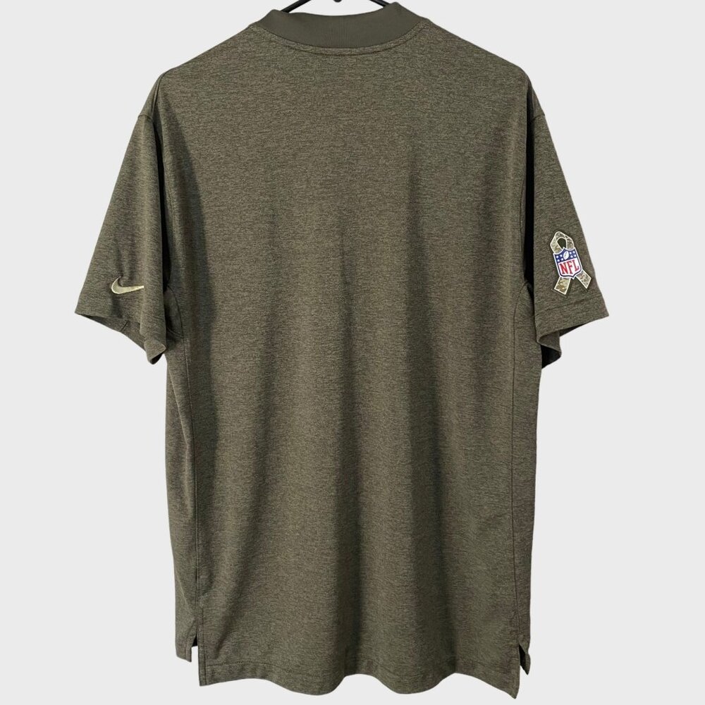 NFL Nike Denver Broncos Salute To Service Sideline Polo Shirt Olive Men's Large - Picture 3 of 14